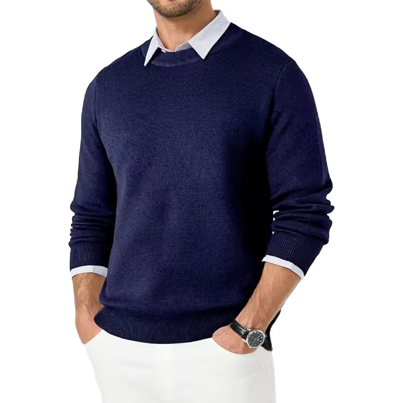Classic Black Lightweight Pullover for Men